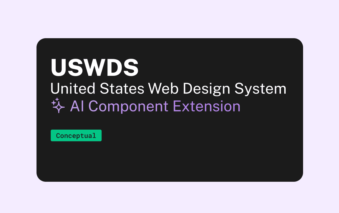 Extending the U.S. Web Design System for the Age of AI