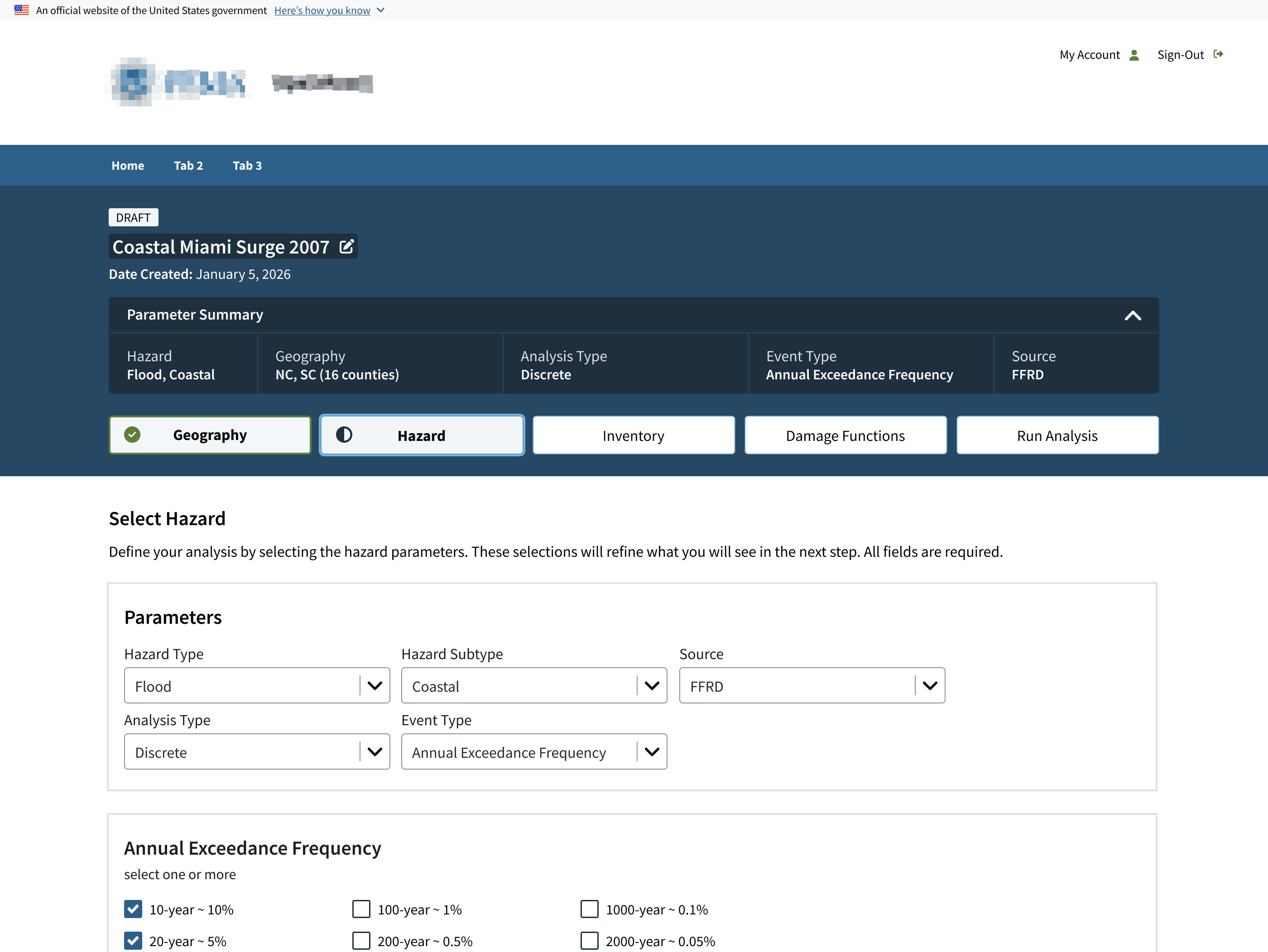 Final shipped non-linear header and tab system